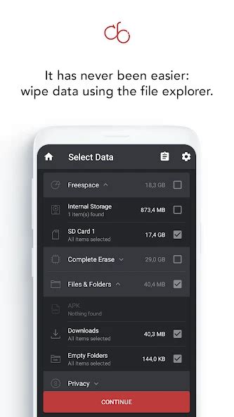 Data Eraser App .